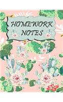 Homework Notes
