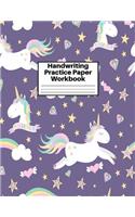 Handwriting Practice Paper Workbook