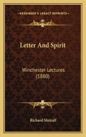 Letter And Spirit