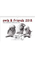 Owls & Friends 2018 2018: Stefan Kahlhammers Fabulous Animal World(Calvendo Animals)