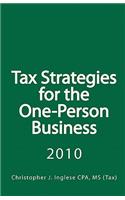 Tax Strategies for the One-Person Business