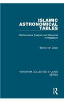 Islamic Astronomical Tables