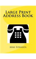 Large Print Address Book
