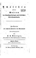 Amalthea, oder, Museum der Kunstmythologie und bildlichen Alterthumskunde
