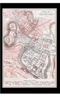 Vintage Map of the Imperial Forums of Rome Italy Journal: 150 Page Lined Notebook/Diary