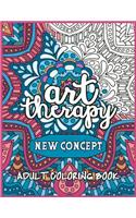 Art therapy NEW CONCEPT ADULT COLORING BOOK: An Adult Coloring Book with Fun, Easy, and Relaxing Coloring Pages - Best art therapy coloring books 2020