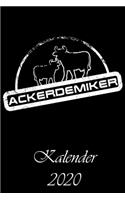 Kalender 2020 - Ackerdemiker: - 120 Seiten Liniert Notizbuch Tagebuch Malbuch Schreibheft Planer