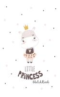 Sketchbook: Little Princess Notebook for Drawing, Writing, Painting, Doodling or Sketching, 120 Pages, 6x9 Blank Paper for Girls