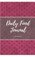 Daily Food Journal For Women