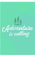 Adventure Is Calling: Blank Lined Notebook: 6x9 110 Blank Pages Plain White Paper Soft Cover Book