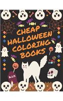 Cheap Halloween Coloring Books: Halloween coloring book for adults, teens and kids, Halloween Adult Coloring Book, with Beautiful Flowers, Adorable Animals, ... and Relaxing, Perfe