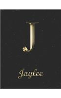 Jaylee: 1 Year Daily Planner (12 Months) - Yellow Gold Effect Letter J Initial First Name - 2020 - 2021 - 365 Pages for Planning - January 20 - December 20 