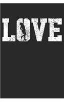 Notebook: Climbing Love Vintage Dot Grid 6x9 120 Pages
