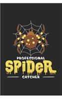 Professional spider catcher: 6x9 Spiders - blank with numbers paper - notebook - notes