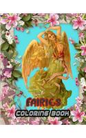 Fairies Coloring Book: Over 50 drawings of fairies, dragons & magical castles. For kids ages 3-8