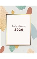 Daily Planner 2020: Large, 1 day per page. Daily Schedule, Goals, To-Dos, Assignments and Tasks. Includes Gratitude section, Meal planner, Mood and Water intake tracker