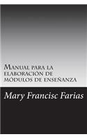 Manual para la elaboración de módulos de enseñanza