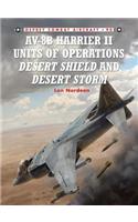 AV-8B Harrier II Units of Operations Desert Shield and Desert Storm