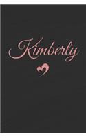 Kimberly: Personalized Blank Lined Journal