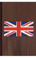 United Kingdom Flag Journal Notebook: Blank Lined Ruled for Writing 6x9 110 Pages