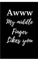 Awww My Middle Finger Likes You