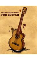 Blank Sheet Music For Guitar