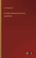 De verbis Hebraeorum concavis quaestiones