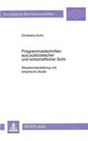 Programmzeitschriften aus publizistischer und wirtschaftlicher Sicht