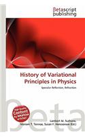 History of Variational Principles in Physics: (English)