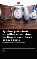 Système portable de surveillance des crises cardiaques avec réseau optique dédié