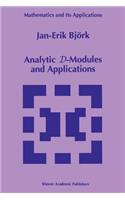 Analytic D-Modules and Applications