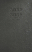 2022-2026 Pianificatore Quinquennale: Calendar Agenda 5 Anni I Aspetto in Pelle Nera I Regalo Calendario I Rubrica I Note I Lista di cose da fare I Annuale e Mensile