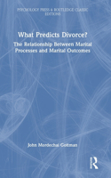 What Predicts Divorce?: The Relationship Between Marital Processes and Marital Outcomes