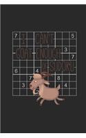 I Can't Goat Enough of Sudoku: Funny Blank Lined Journal Notebook, 120 Pages, Soft Matte Cover, 6 x 9