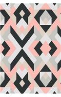 Black and White Geometric Design Notebook