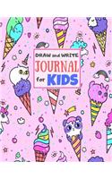 Draw and Write Journal for Kids: Cute Unicorn Matte Cover Design for Drawing, Creative Writing, Doodling, Creating Your Own Story, Illustration Book and Diary (Perfect Gift for Kids