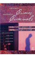 Different Crimes, Different Criminals