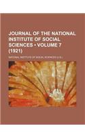 Journal of the National Institute of Social Sciences (Volume 7 (1921))