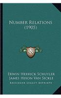 Number Relations (1905)