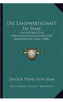 Die Landwirtschaft In Siam