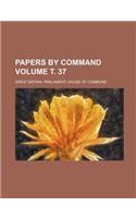 Papers by Command Volume . 37: (English)