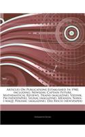 Articles on Publications Established in 1940, Including