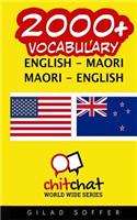 2000+ English - Maori Maori - English Vocabulary