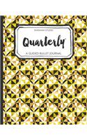 Quarterly Guided Bullet Journal Gold Geo