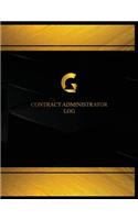 Contract Administrator Log (Log Book, Journal - 125 pgs, 8.5 X 11 inches): Contract Administrator Logbook (Black cover, X-Large)(Centurion Logbooks/Record Books)
