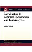 Introduction to Linguistic Annotation and Text Analytics