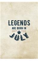 Legends Are Born In July: Birthday Gift for Men, Unique Present For Father Or Husband