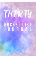 Thirty Bucket List Journal