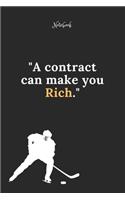 Hockey Notebook Quote 70 Notebook For Hockey Fans and Lovers