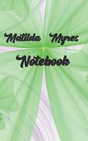 Matilda & Myres journal: notebook